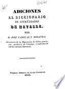 Adiciones al diccionario de antigüedades de Navarra