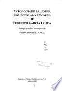 Antología de la poesía homosexual y cósmica de Federico García Lorca