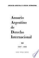 Anuario argentino de derecho internacional