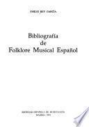 Bibliografía de folklore musical español