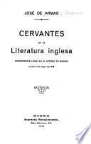 Cervantes en la literatura inglesa