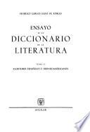 Ensayo de un diccionario de la literatura: Escritores españoles e hispanoamericanos