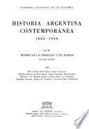 Historia argentina contemporánea, 1862-1930