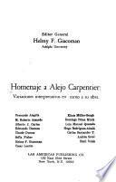 Homenaje a Alejo Carpentier