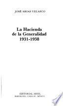 La Hacienda de la Generalidad, 1931-1938