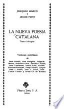 La Nueva poesía catalana