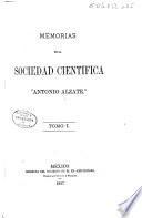 Memorias de la Sociedad Científica Antonio Alzate.