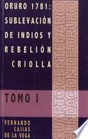 Oruro 1781: Sublevación de indios y rebelión criolla