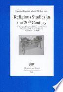 Religious Studies in the 20th Century
